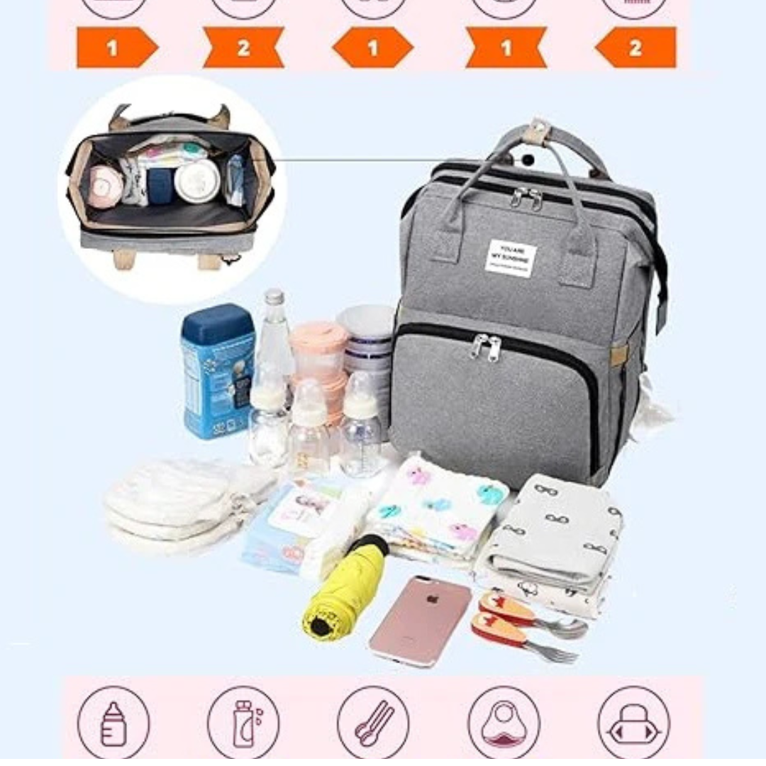 Mochila Cambiador Bebés Multifunción