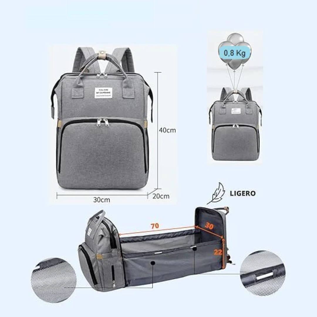 Mochila Cambiador Bebés Multifunción