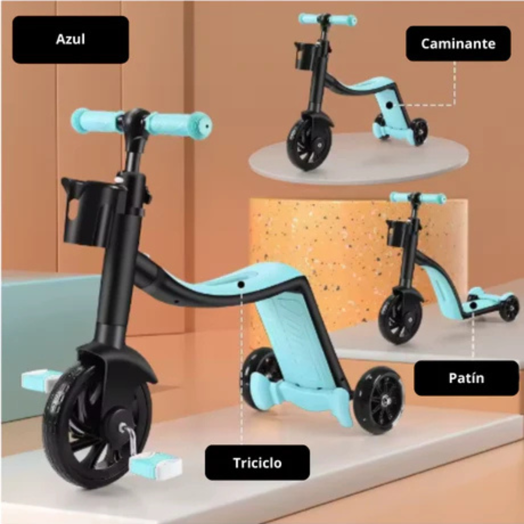 Patín Scooter 3 en 1